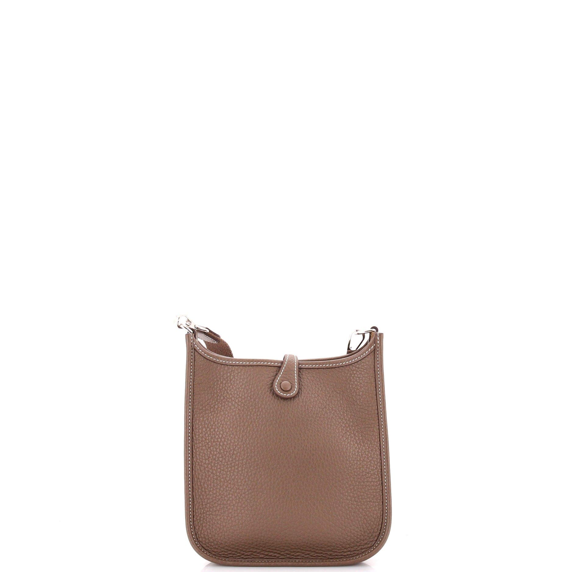 Pre-Owned Hermes Evelyne Bag Gen III Clemence TPM, Alternate, color, Etoupe