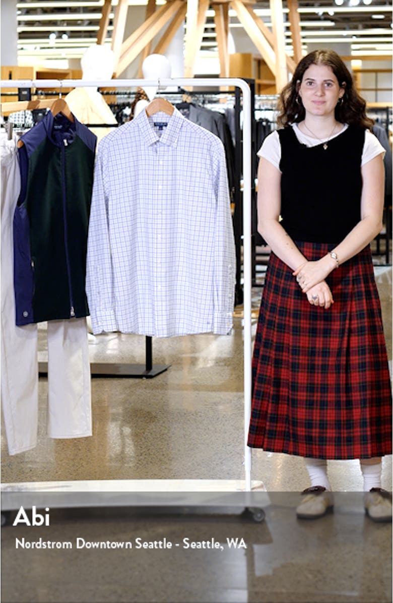 Moors Check Performance Button-Down Shirt, sales video thumbnail