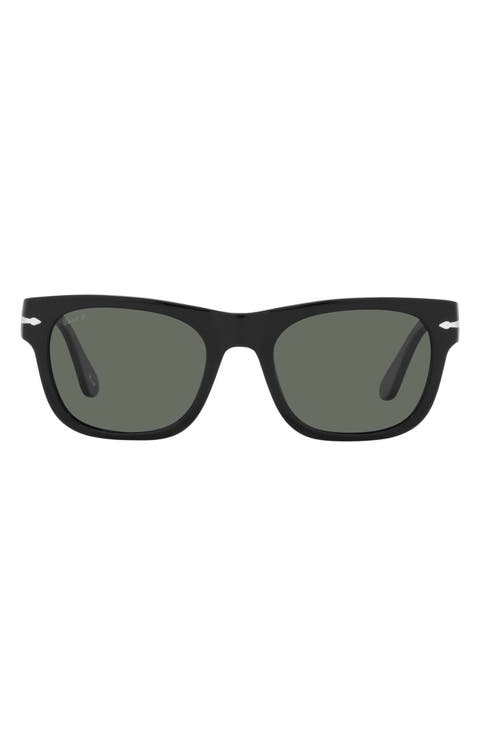 52mm Polarized Rectangle Sunglasses