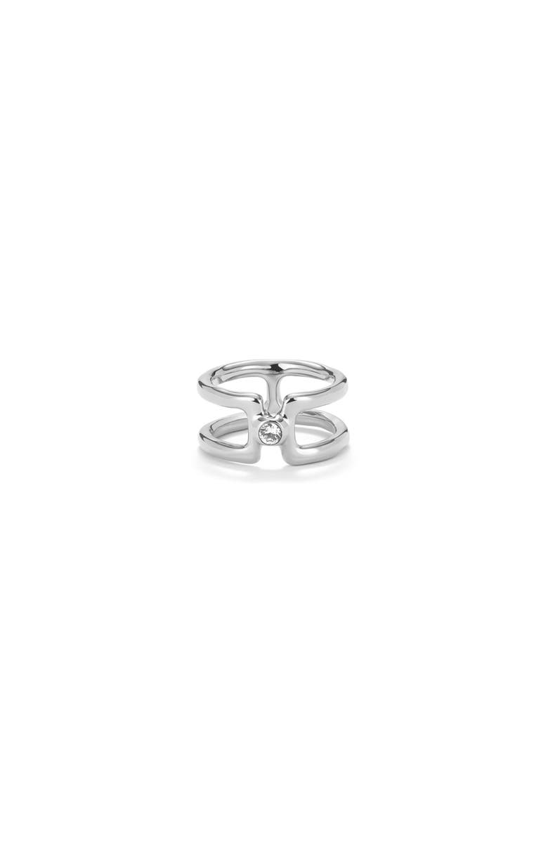 UNODE50 Double Topaz Ring, Main, color, Silver