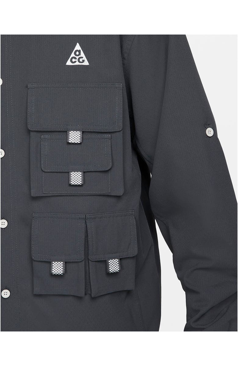 Nike Dri-FIT ACG UV Devastation Performance Button-Up Trail Shirt, Alternate, color,