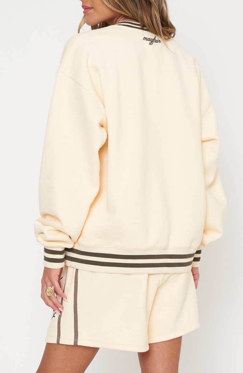 THE MAYFAIR GROUP Oversize Out of Office Graphic Sweatshirt, Alternate, color, Yellow