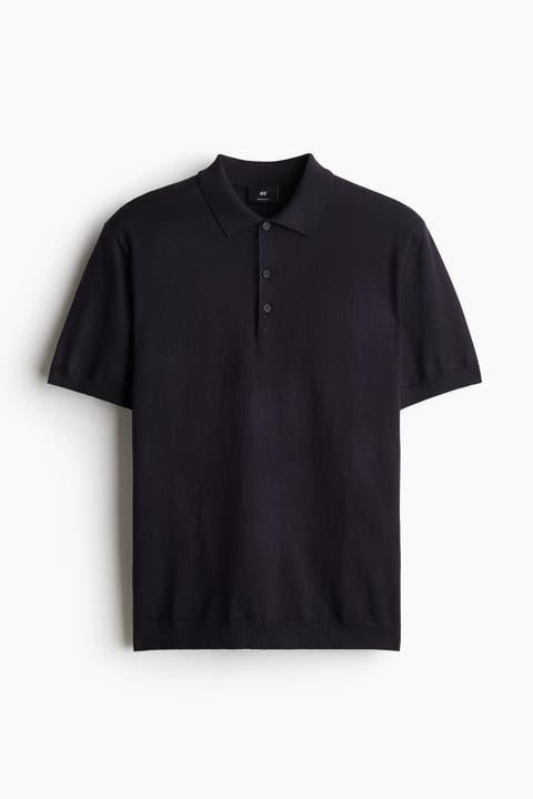 Regular Fit Fine-knit Polo Shirt