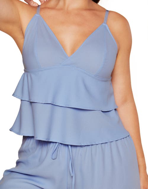 Adore Me Brigita Pajama Cami & Pants Set In Medium Blue
