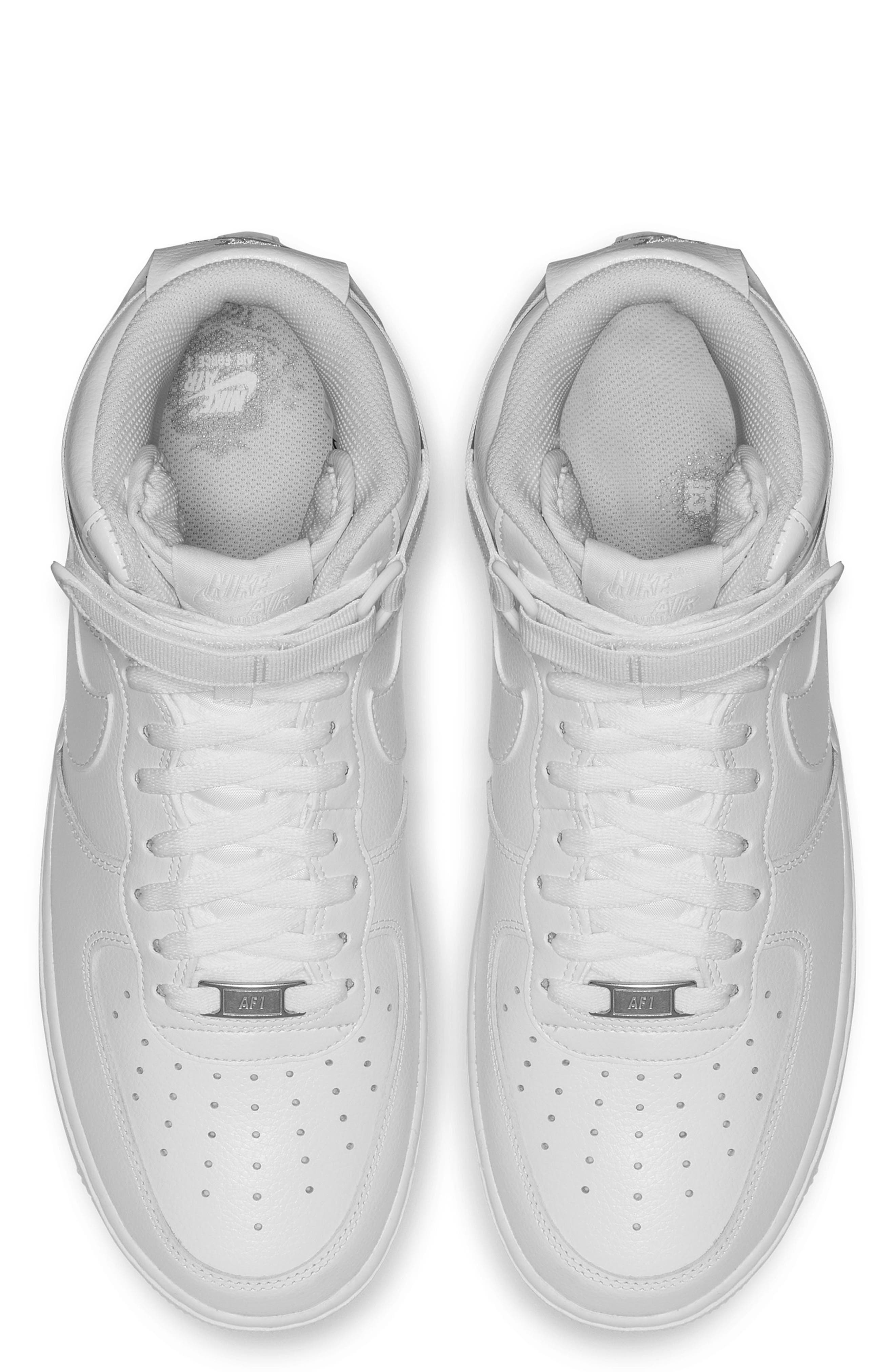 Air Force 1 High '07 Sneaker, Alternate, color, WHITE/ WHITE