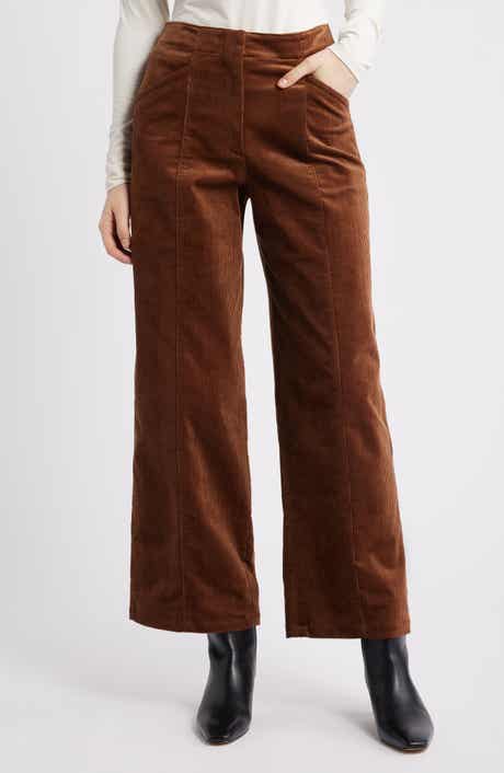 Theory Front Seam Cotton Blend Corduroy Pants