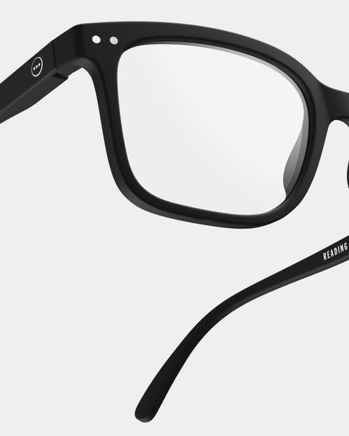 Izipizi #l 54mm Rectangular Reading Glasses In Black