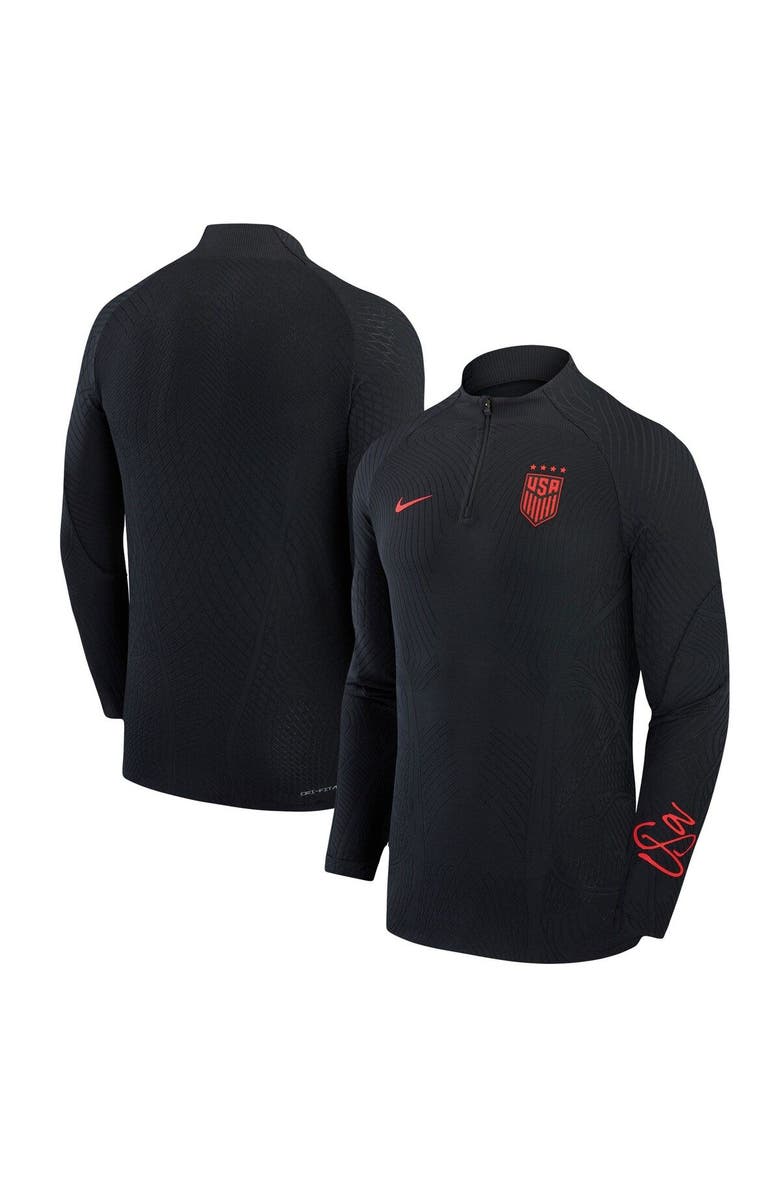 Nike Men's Nike Black USWNT 2023 Strike Drill Performance Quarter-Zip Long Sleeve Top, Main, color, Black
