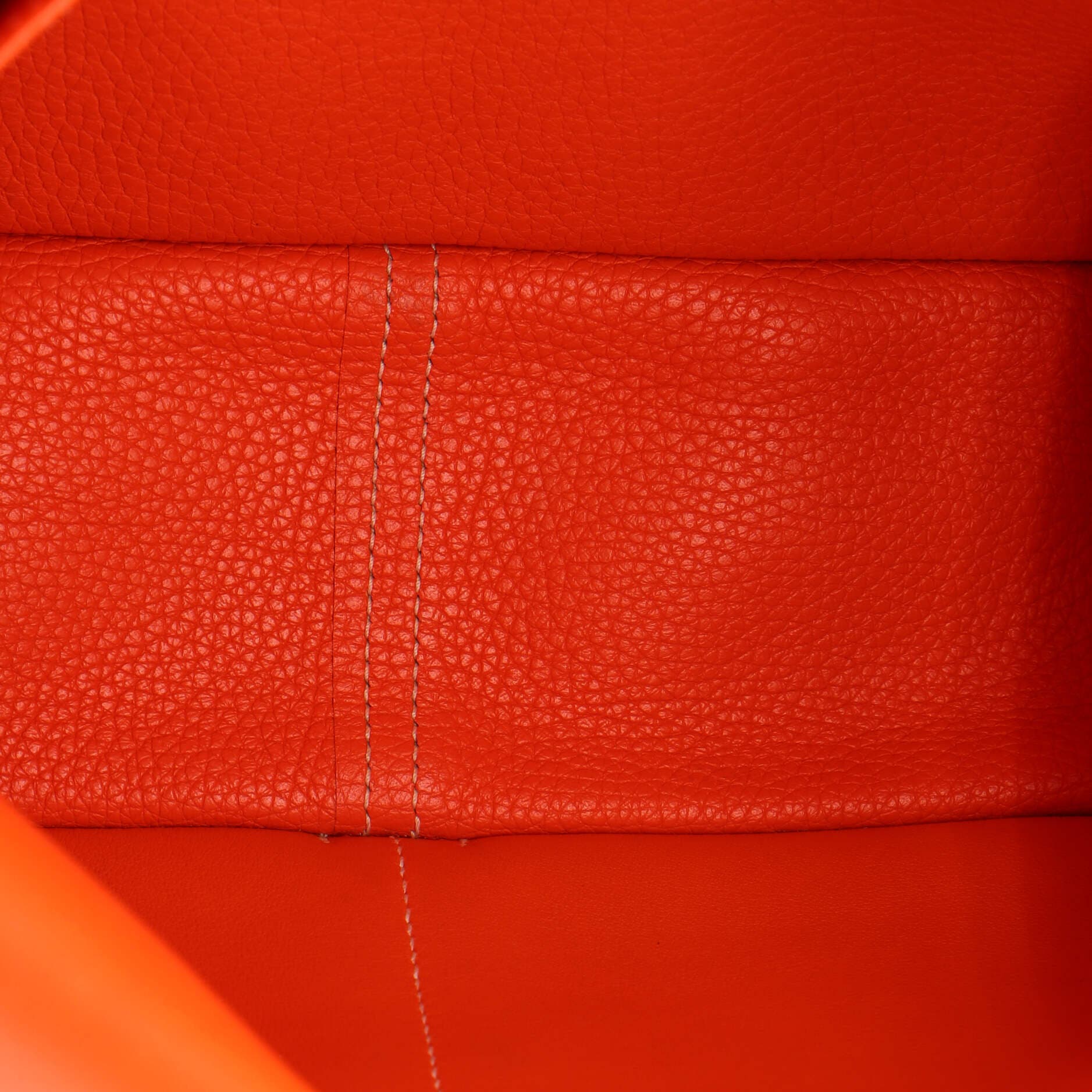 Pre-Owned Hermes Halzan Bag Clemence 31, Alternate, color, Orange Poppy