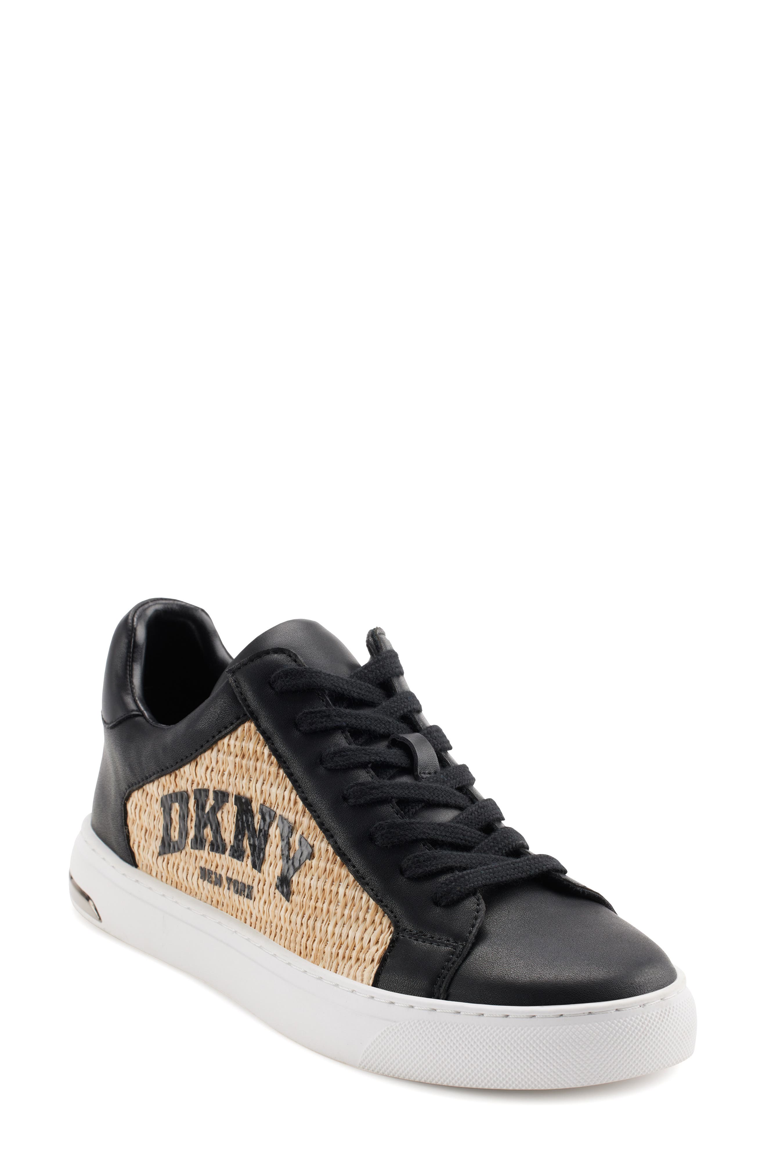 DKNY Logo Sneaker, Main, color, Black/ Natural