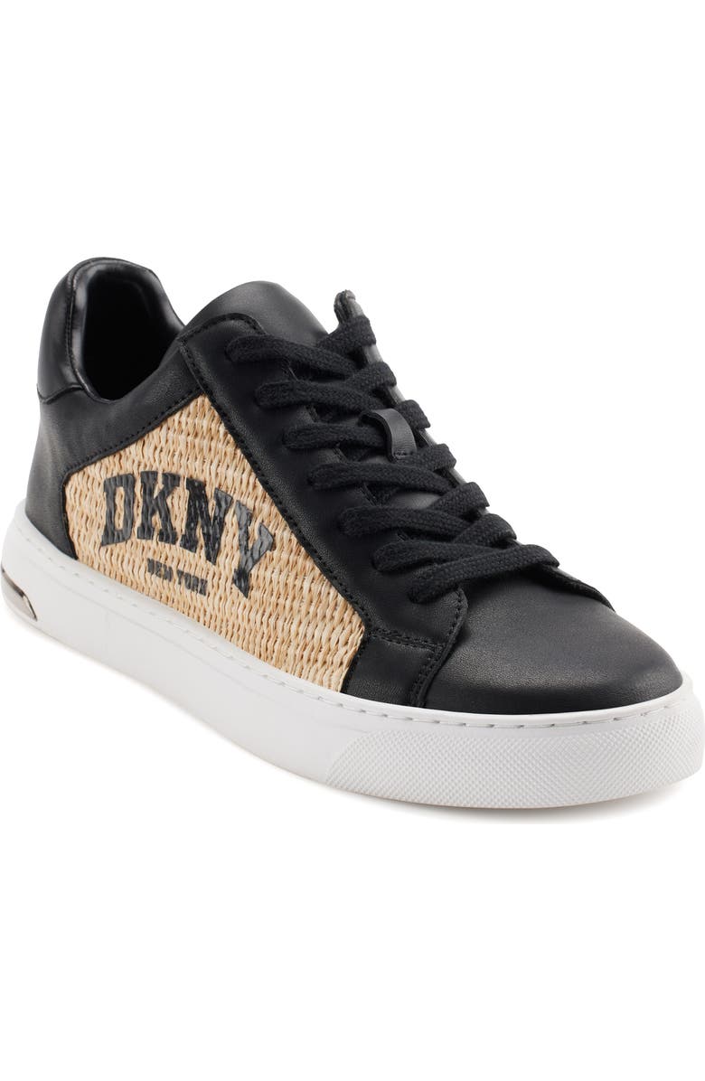 DKNY Logo Sneaker, Main, color, Black/ Natural