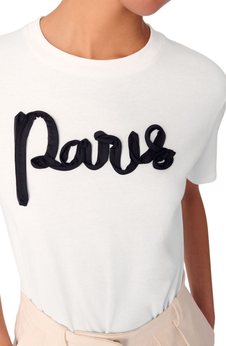 maje Cotton T-shirt, Main, color, 