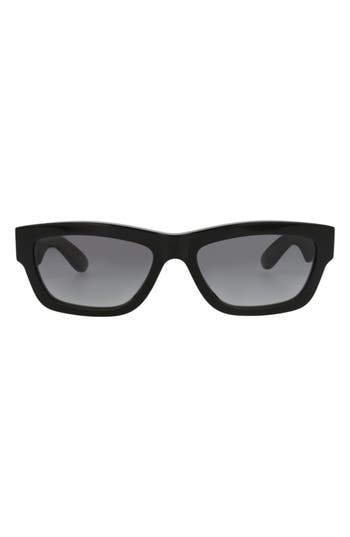 Alexander Mcqueen Mcqueen 56mm Square Sunglasses In Black