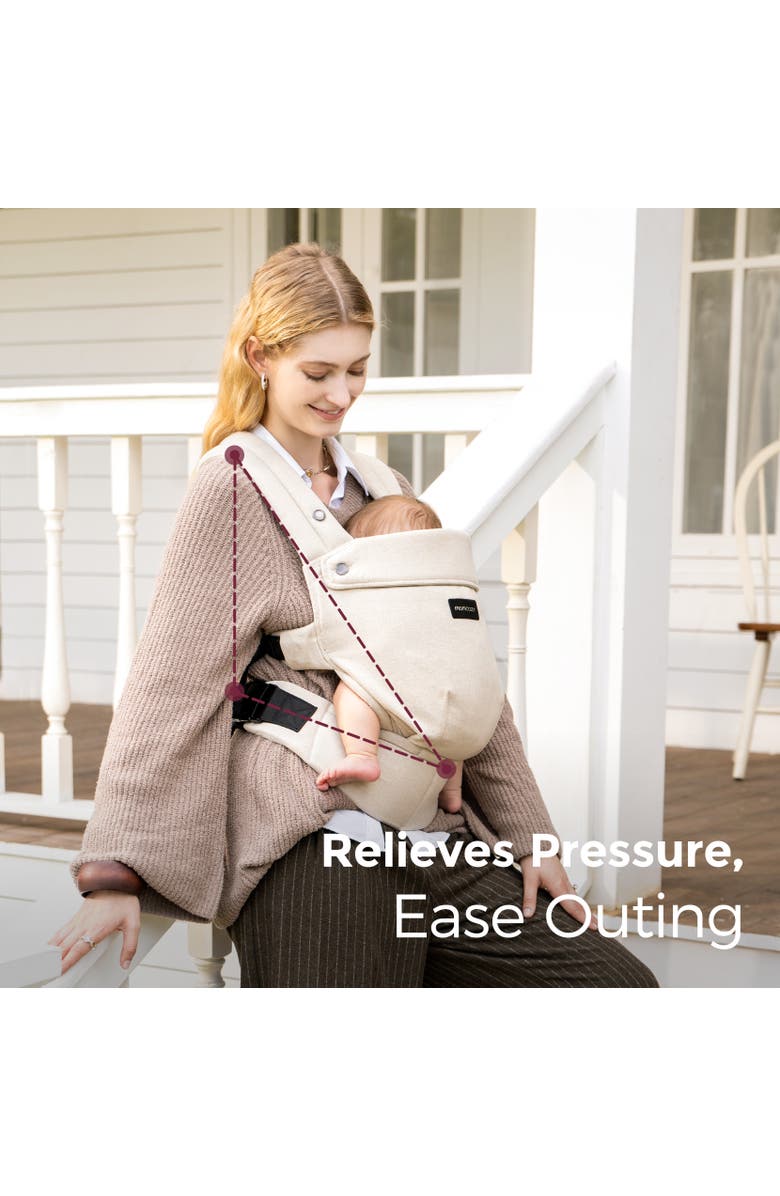 Momcozy Baby Carrier with Natural Cotton Linen, Alternate, color, 