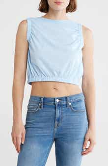 Vigoss Tie Back Ruched Tank Top