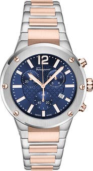 FERRAGAMO F-80 Bracelet Strap Chronograph Watch, 42mm