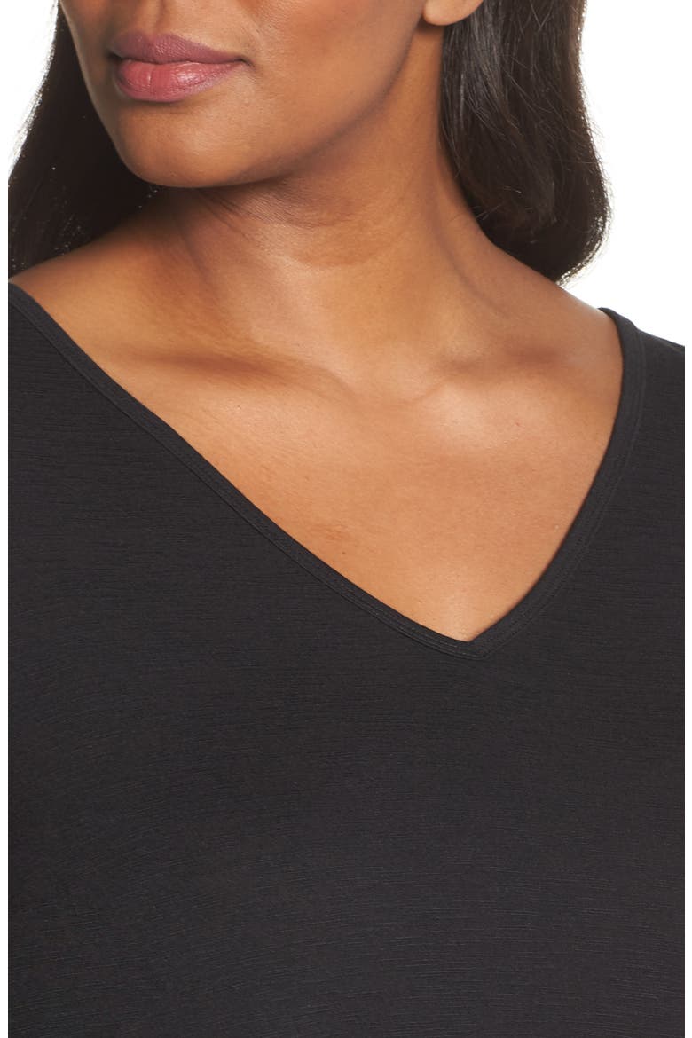 V-Neck Swing Tee, Alternate, color, BLACK