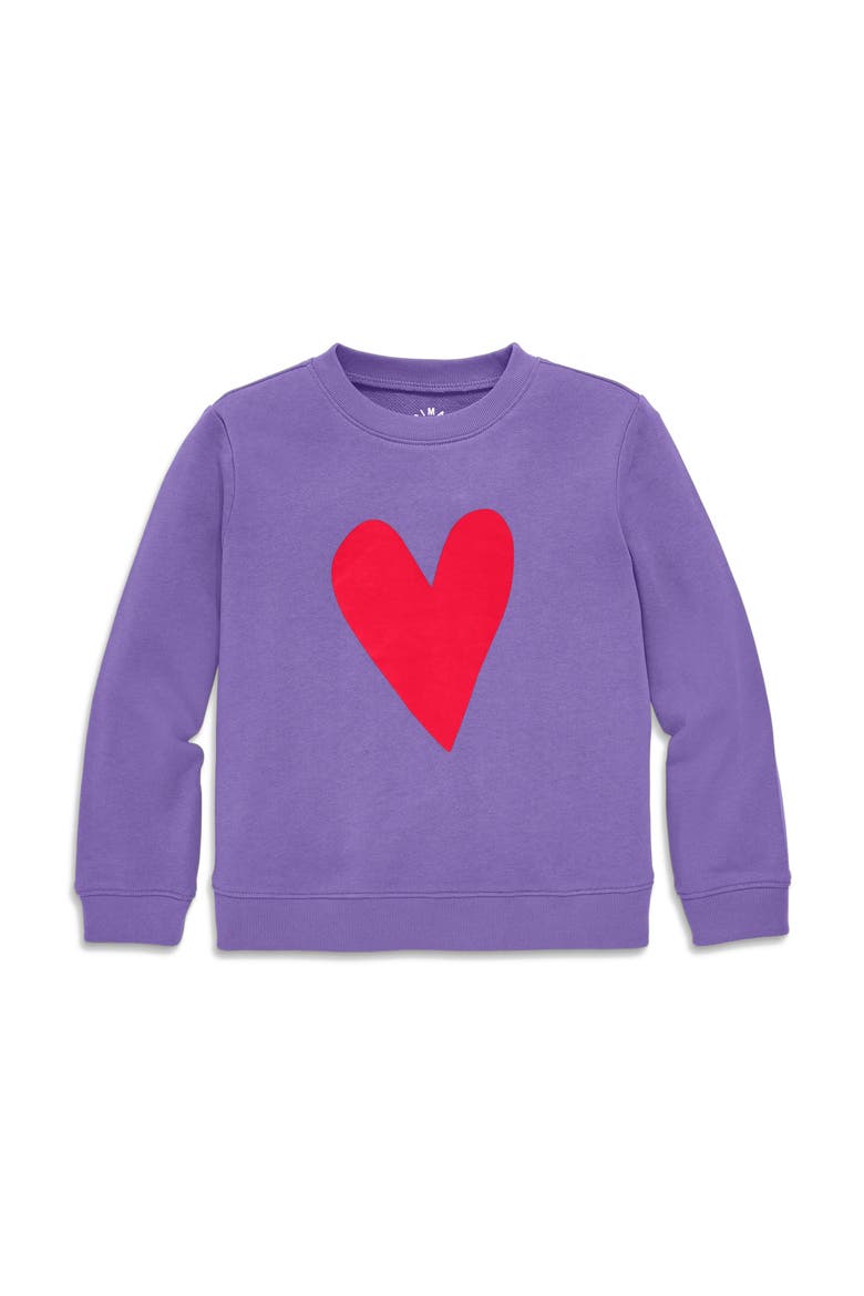 Graphic Sweatshirt, Main, color, Violet Lollipop Heart