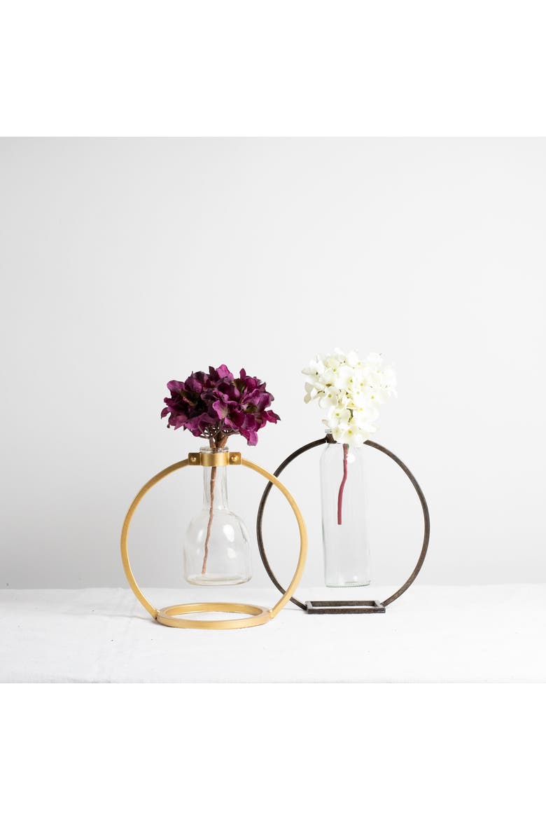 Glass Vase Metal Stand, Alternate, color, Gold