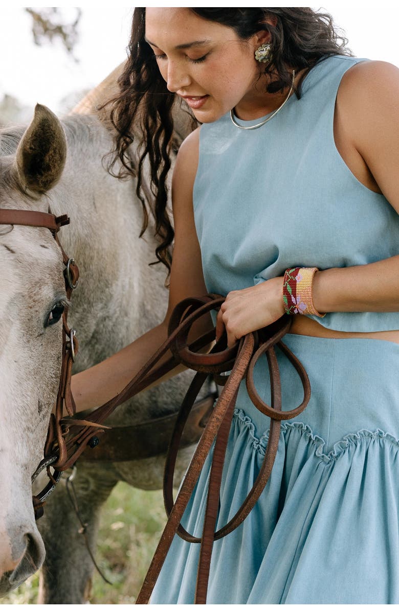 Noonday Collection Sleek Silver Collar, Alternate, color, Silver