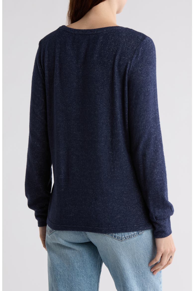 Mavis Zip Pocket Pullover, Alternate, color, NAVY
