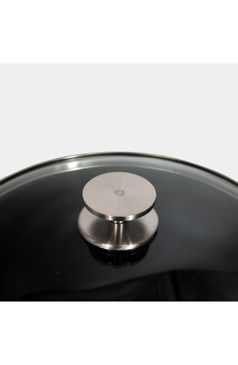 Swiss Diamond CHD Nonstick Stock Pot with Glass Lid, 8.5 qt, Alternate, color, Black