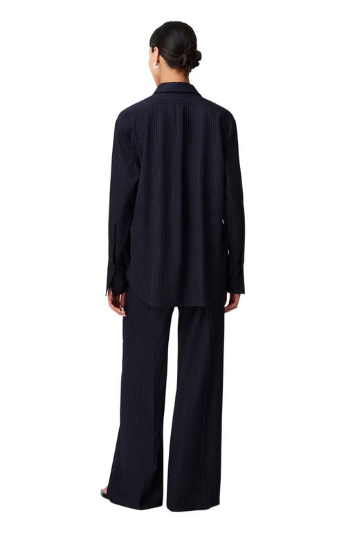 Another Tomorrow Relaxed Shirt In Blue