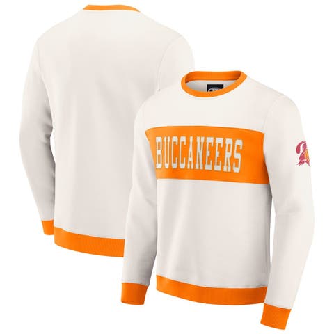 Men's Darius Rucker Collection by Fanatics  Cream Tampa Bay Buccaneers Colorblock Pullover Sweatshirt
