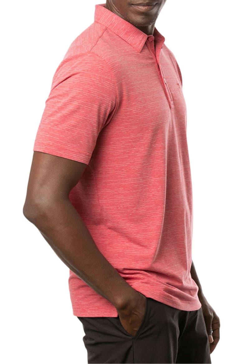 The Heater Solid Short Sleeve Performance Polo, Alternate, color, HEATHER SCOOTER
