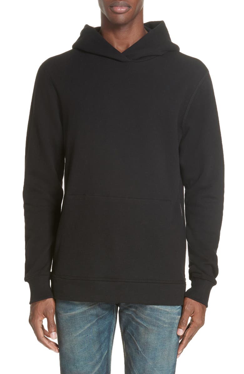 John Elliott Villain Slim Fit Fleece Hoodie, Main, color, 