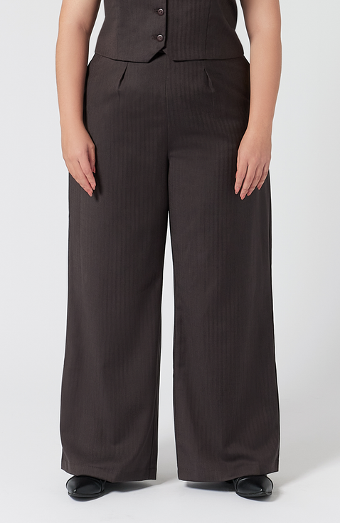 LIDNM（リドム）の「SUMMER WOOL WIDE SLACKS（スラックス