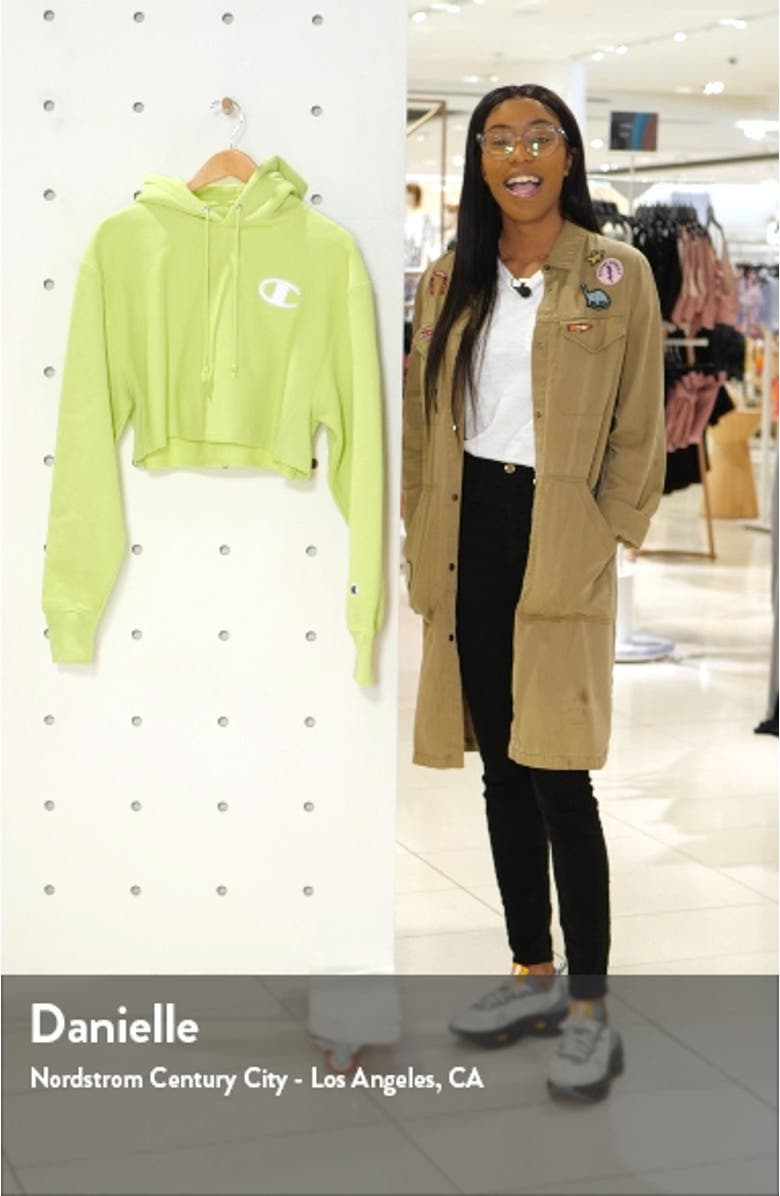 Reverse Weave Crop Hoodie, sales video thumbnail