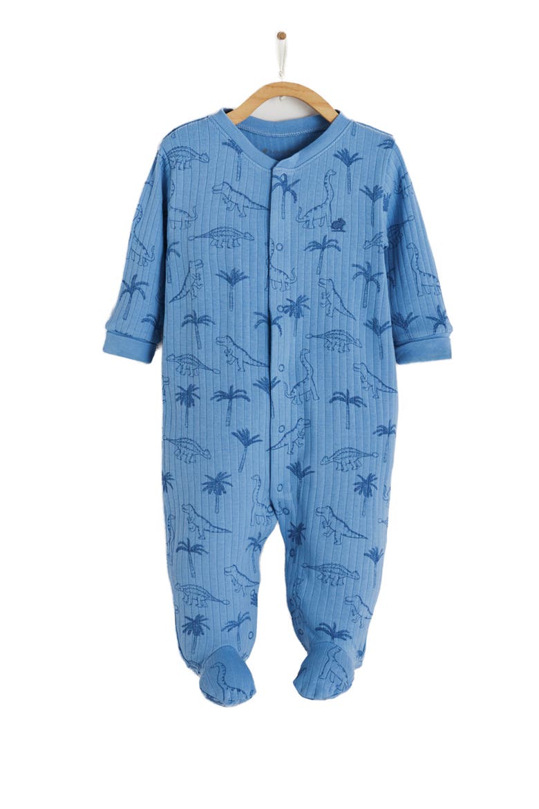 Premium Cotton Roar Footie Pajama for Infant, Main, color, FULL PRINT