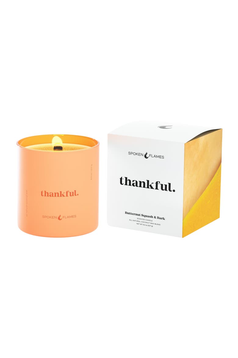 Thankful Candle, Alternate, color, Peach