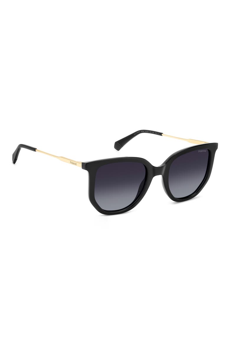 51mm Polarized Square Sunglasses, Alternate, color, BLACK/ GREY SF POLAR