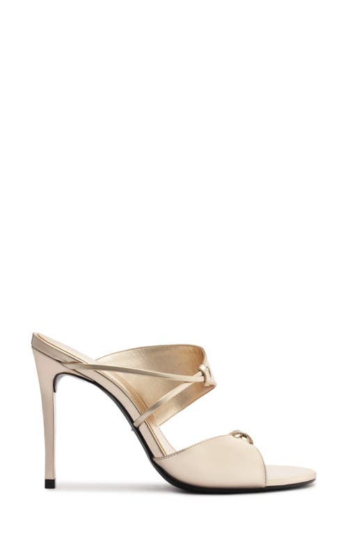 Schutz Jasmine Slide Sandal In Silver