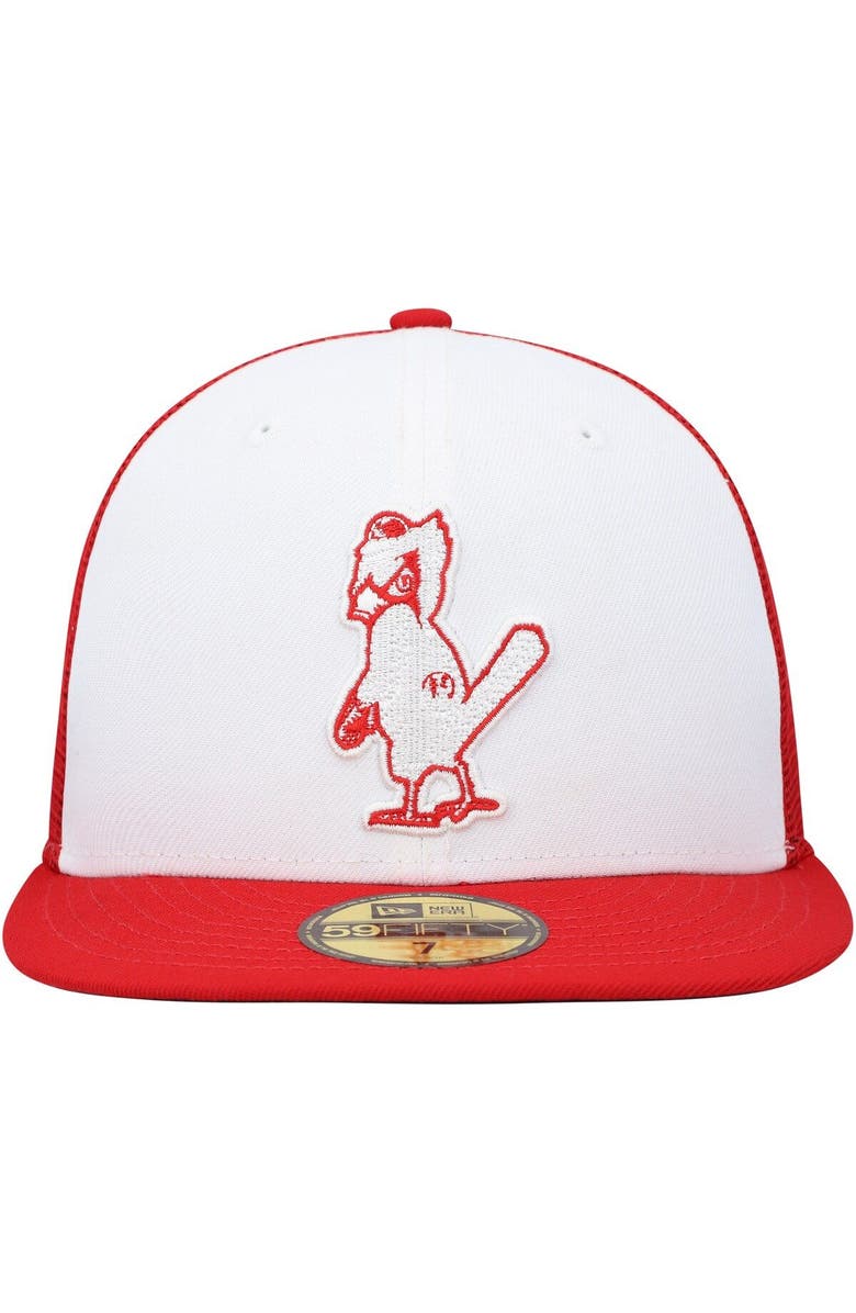 New Era Men's New Era White/Red St. Louis Cardinals 2023 On-Field Batting Practice 59FIFTY Fitted Hat, Alternate, color, White