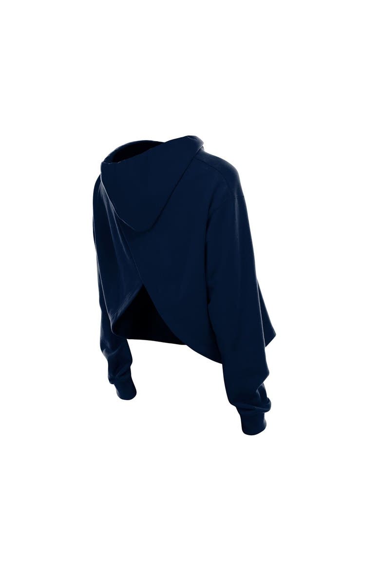 Women's New Era Navy Minnesota Timberwolves Glam Game Open Back Hoodie, Alternate, color, Navy