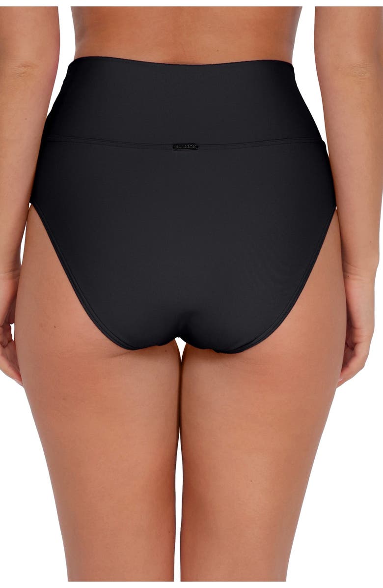 Sunsets Arlene High Waist Bikini Swim Bottoms with Tummy Control, Alternate, color, Black