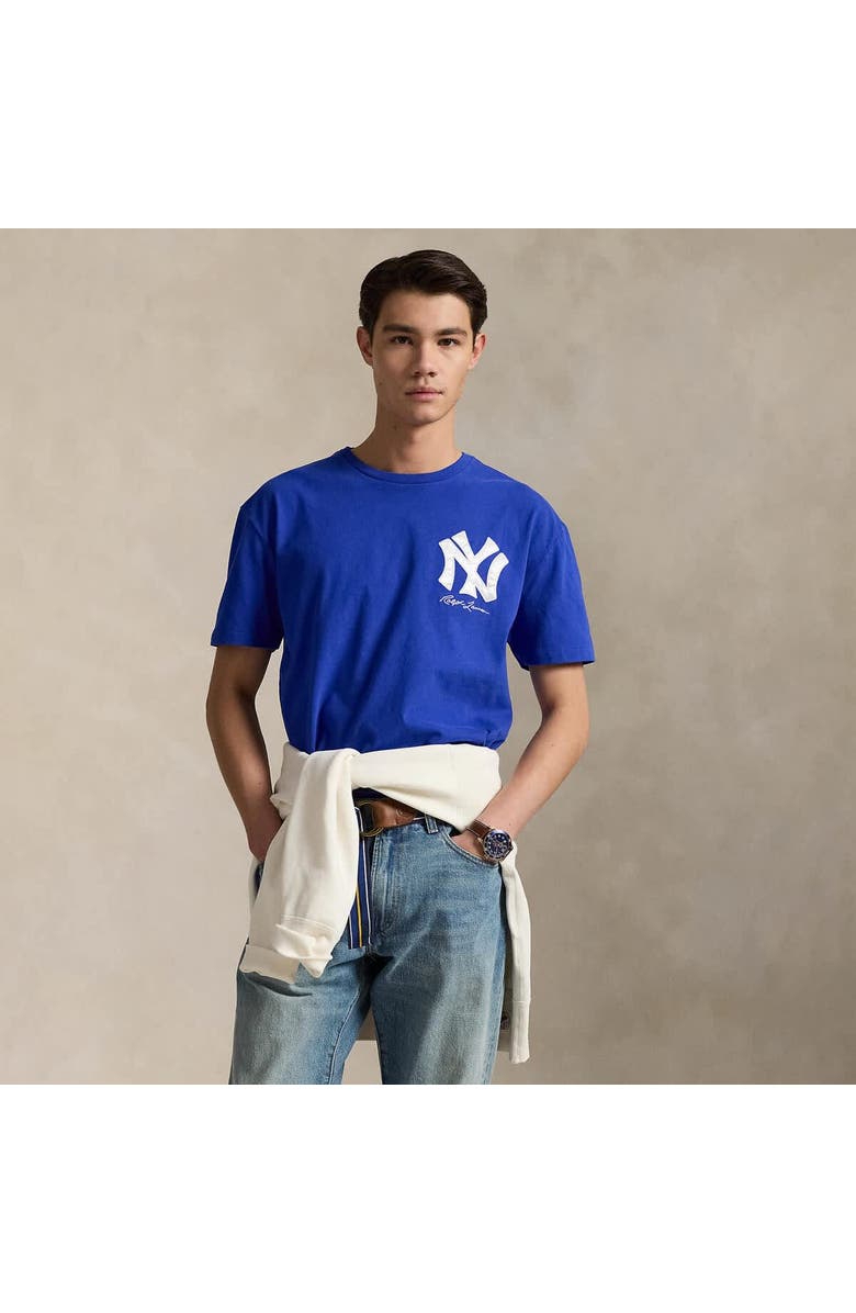 Polo Ralph Lauren Royal Yankees  Jersey T-Shirt, Alternate, color, 