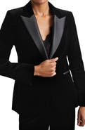 Reiss Myrtle Cotton Velveteen Tuxedo Jacket