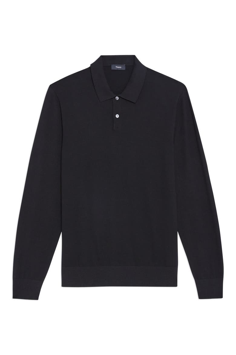 Goris Long Sleeve Polo, Alternate, color, BLK