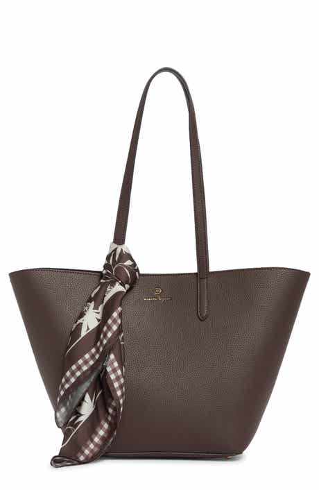 Nanette Lepore Scarf Tulip Tote with Dome Crossbody Bag