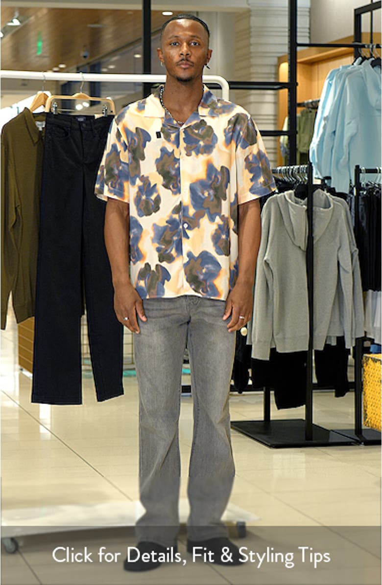 Didicot Blurred Floral Camp Shirt, sales video thumbnail