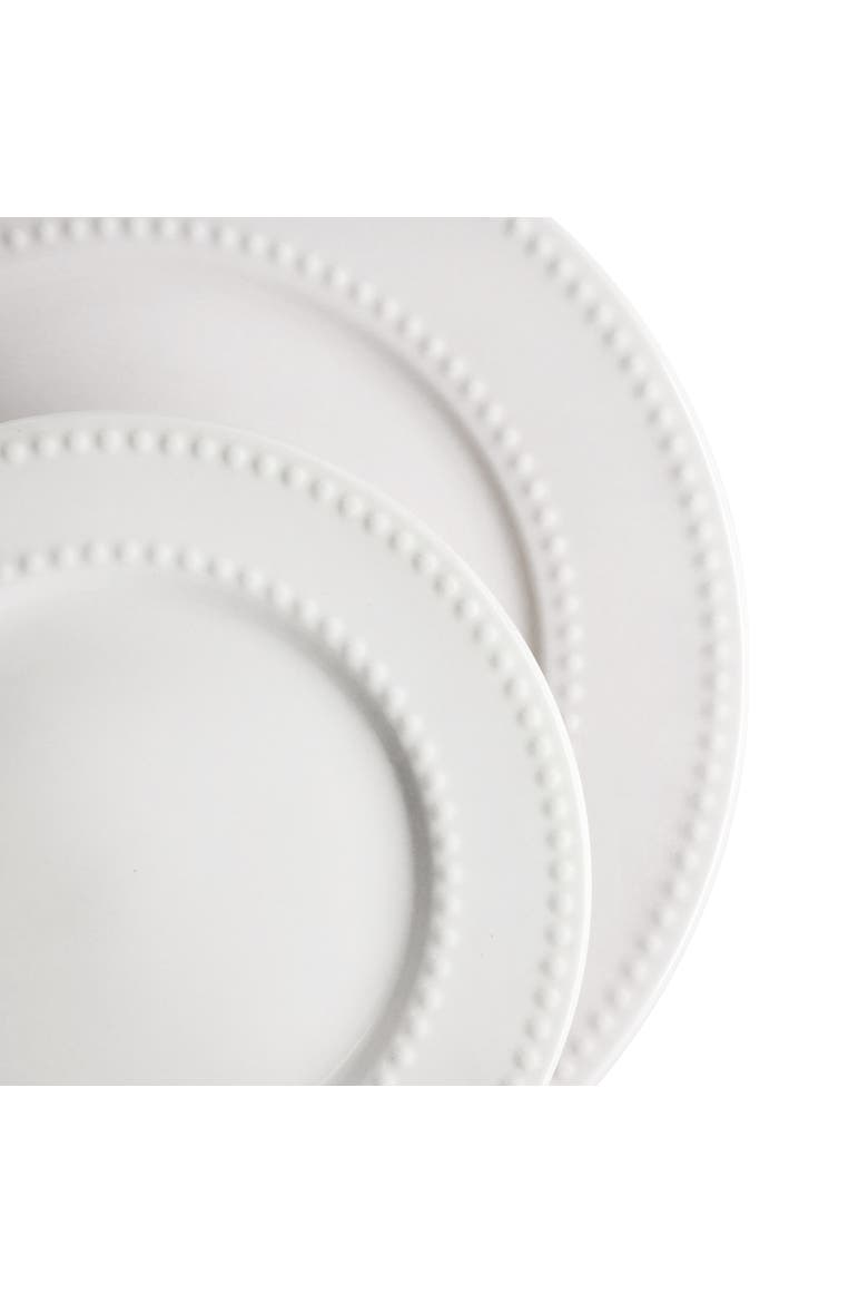 6 Piece Stoneware Salad Plate Set, Alternate, color, White