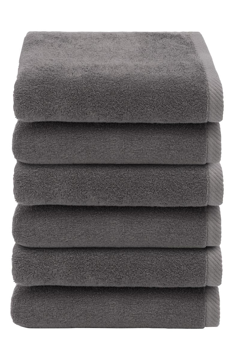 Linum Home Textiles 6-Pack Ediree Cotton Hand Towel Set, Alternate, color,