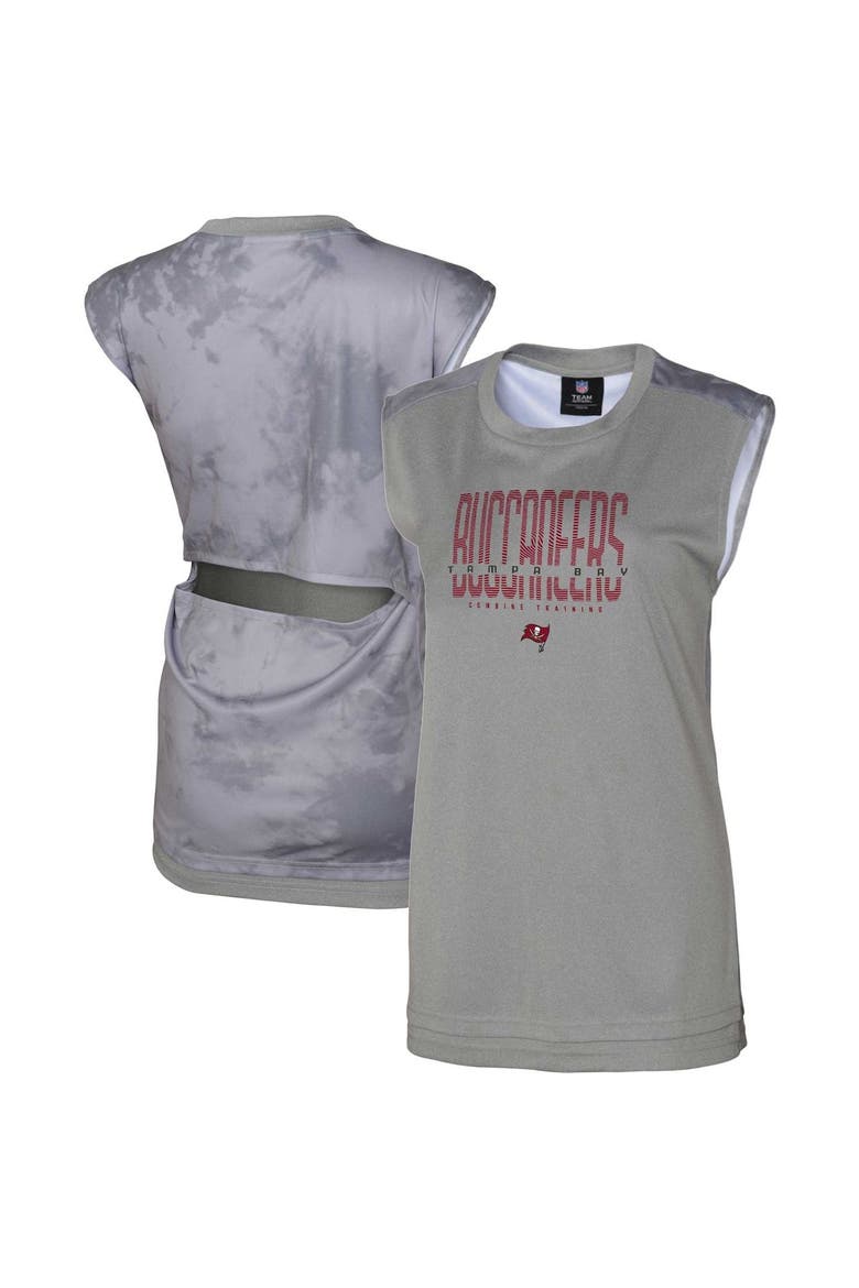 Women's Gray Tampa Bay Buccaneers No Sweat Tank Top, Main, color, Gray