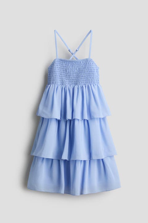 Tiered chiffon dress