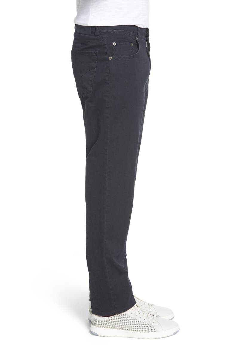 Neat Print Stretch Cotton Pants, Alternate, color, NAVY