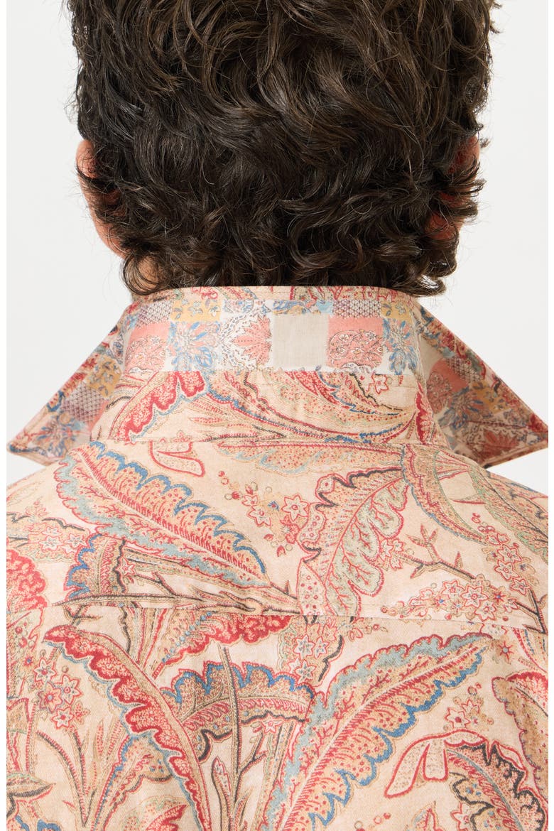 Tsukuyomi Printed Stretch Cotton Shirt, Alternate, color, MULTI